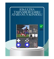 Mey İthalat® Çift Joystickli Retro Oyun Konsolu 2500mAh Bataryalı