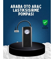 Elektrikli Hava Kompresörü Type-C USB Şarjlı Çok Fonksiyonlu Lastik Pompası