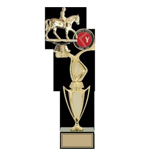 ODAK KUPA - Figürlü Kupalar - At / Binici Figürlü Kupalar FG-043 C - 39 cm