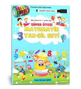 Okul Öncesi ve Birinci Sınıflar İçin Süper Ötesi Matematik YAZ-SİL Kitabı