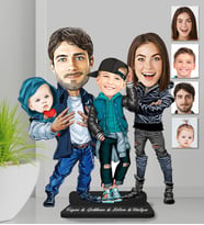 Kişiye Özel Aile Ahşap Biblo-20