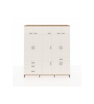 Hyperion Gardrop 8 Raflı 4 Çekmeceli 3 Askılı 220x44x243 Çam-Aytaşı/Aytaşı