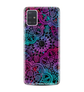 Samsung a71 A72 A73 A7 A9 2018 C7 C9 Kılıf Desenli Silikon Colurful Mandala 1667