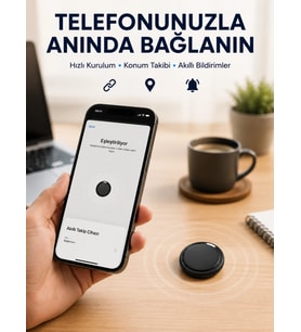 Airtag Akıllı Eşya Takip Cihazı İos Ve Android Uyumlu Uzun Pil Ömürlü