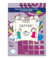 YUVA 1.SINIF DİK TEMEL HARFLERLE GÜZEL YAZI DEFTERİ STANDART ÇİZGİLİ