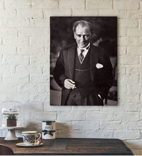 BK Home Atatürk Tasarımlı Kanvas Tablo-33