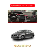 HONDA CIVIC FB7 2011-2015TORPİDO KORUMA HALISI KIRMIZI KENAR