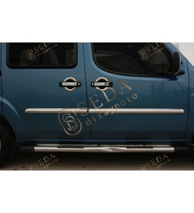 Fiat Doblo 1 Panel Van/Lav 2000 > 2006 Yan Kapı Çıtası 4 Prç. P. Çelik (Krom)