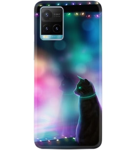 Vivo Y11S Y21S Y20 Y20S Y70 Kılıf Desemli Silikon Window Cat 1787
