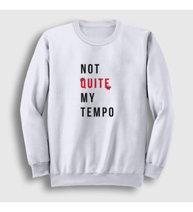 Presmono Unisex Beyaz Not Quite My Tempo Baterist Drummer Whiplash Sweatshirt 443871tt (Beyaz)