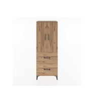 Hyperion Dolap 3 Raflı 2 Çekmeceli 2 Kapaklı 60x44x163 Çam-Çam