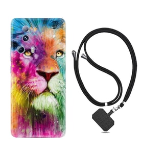 Xiaomi Mi 13 Lite Kılıf Resimli Boyun Askılı İpli Desenli Silikon Colorfull Leon 2 1388