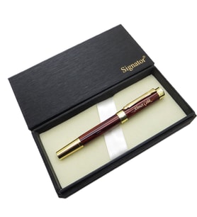 Signator® ST201 Bordo Sedefli Lake Gold Dolma Kalem  İsme Özel Kalem (Karışık)