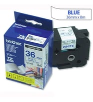 Tonersepeti Brother Tz-263 Beyaz Ürine Mavi Lamine Etiket 36mm x 8m