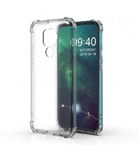 Blogy Mate 30 Lite ile Uyumlu Crystal Fit Kılıf Crystal Clear (Şeffaf)