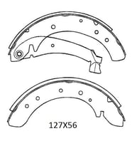 FIAT DUCATO- 97/02; ARKA FREN PABUCU 2,0/2,5/2,8 (127X56)(18 KİŞİLİK) (BRAMAX) 4241.H5 1891-6360A