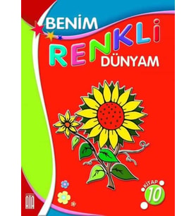 Ata Benim Renkli Dünyam Boyama Kitabı 10 (Beyaz)