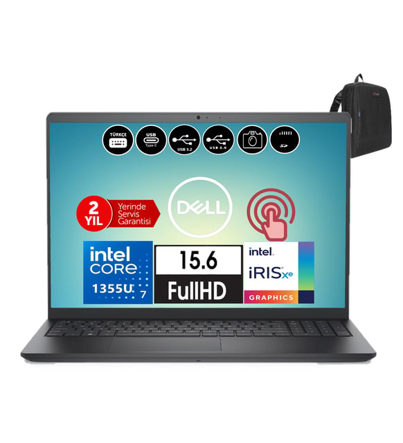 Dell Inspiron 3530 Intel Core İ7-1355U 64GB 256GB SSD Fhd 15.6