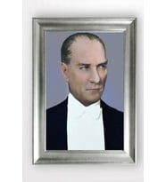 Gümüş Çerçeveli Atatürk Tablo cv623