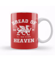 Rugby Welsh Hymn Bread Of Heaven Dragon Kupa Bardak Porselen