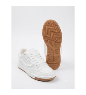 Kadın Kaymaz Taban Ortopedi İç TABAN Mevsimlik Sneaker Ayakkabı-BEYAZ
