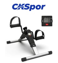 CKSpor Mini Taşınabilir El ve Ayak Kondisyon Bisikleti - Katlanabilir LCD Ekranlı Masa Altı Egzersiz Aleti