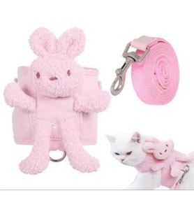 Evcil Hayvan Peluş Ayıcıklı Göğüs Gezdirme Tasması Set