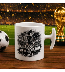 BK Gift Yeni Zenlanda Taraftar Temalı 2026 Dünya Kupası Tasarımlı Hammer Kupa Bardak