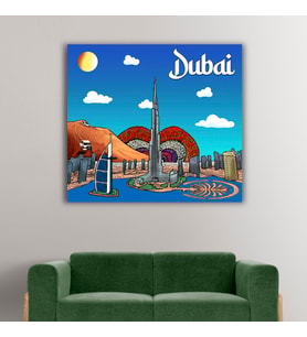 Dubai Tasarımlı Kanvas Tablo