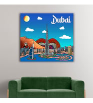 Dubai Tasarımlı Kanvas Tablo