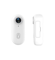 Wifi Mini 1080P  Manyetik Vücut Aksiyon Kamera Su Geçirmez Ses ve Görüntü Kaydedici 360 Drc Kelepçe (A.Beyaz)