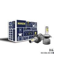 LED Xenon H4 Beyaz Niken Eko Seri Kısa Kasa Takım (Turkuaz)