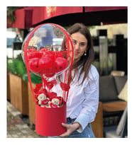 Ayıcıklı Bobo Balon Hediye Kutusu