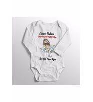 Kız Bebek Beyaz Seni Çok Seven Kızın Yazılı Doğum Günü Hediyesi Bebek Zıbını