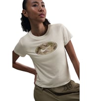 Nike Sportswear Street Womens Tee Kadın Tişört Krem