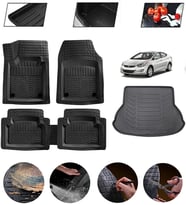 Hyundai Elantra 2011-2015 Uyumlu Paspas Araca Özel Bagaj Havuzu MBS Siyah