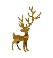 GEYİK002 MODEL MODERN TASARIM MDF ÜZERİ AKRİLİK DUVAR DEKORASYON ÜRÜNLERİ GOLD RENK 25 CM