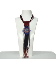 e38 EL İŞÇİLİĞİ SELÇUKLU YILDIZ DESENLİ KUM BONCUK KOLYE - 6020