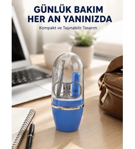 Mi Kişisel Bakım Seti Cımbız Makas Tırnak Makası ve Törpü