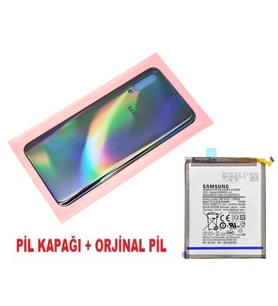 Tkgz Samsung Galaxy A50 A505 Arka Pil Batarya Kapağı + PİL SİYAH