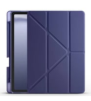 Samsung Galaxy Tab A9 Uyumlu Kılıf Zore Tri Folding Kalem Bölmeli Standlı Kılıf