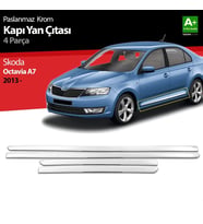 Skoda Octavia Uyumlu A7 Krom Kapı Yan Çıtası 2013 Üzeri