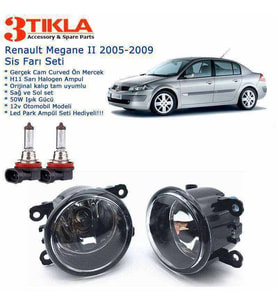 Renault Megane II Sedan 2005-2009 Sis Farı Set Oem: 8200074008