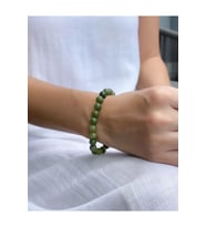 A+ KALİTE  Yeşilin En Güzel Tonu > Yeşim Taşı Doğal Taş Bileklik - Sertifikalı, Handcrafted