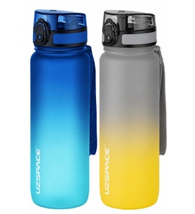 Uzspace 2'li Tritan Matara Seti 800 ml Çift Renk Softtouch FF Collection Tritan Su Matarası