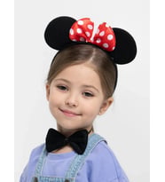 Minnie Mouse Kostüm Seti Taç Kuyruk Papyon Gösteri Seti