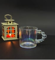 Hologram Kulplu Cam Bardak (Şeffaf)