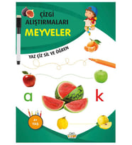 Çizgi Alıştırmaları Meyveler 0 6 Yaş Yayınları