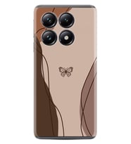 Xiaomi 14T Pro Kılıf Boutique Baskılı Resimli Kahve Kelebek Pcode -038