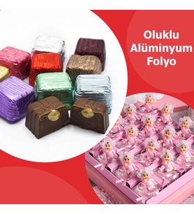 Oluklu Alüminyum Çikolota Folyosu 5 Adet